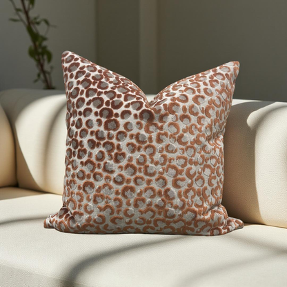 Animal Print Decorative Pillow Pokot Spice 20x20" Knife Edge Cover