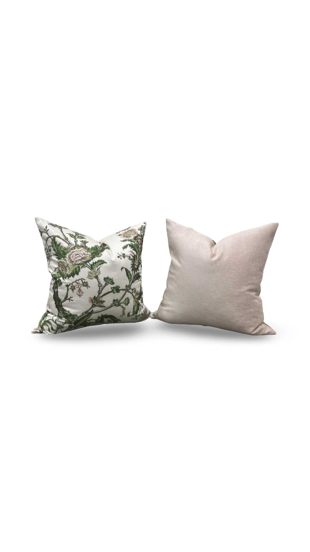 Embroidered Decorative Pillow Floral Mily 22x22" Knife Edge Cover