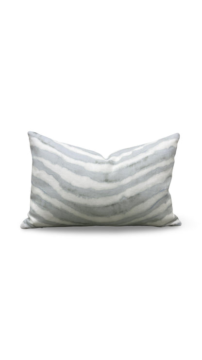 Kravet Fabric Lumbar Pillow Makai Reef 12x18" Knife Edge Cover