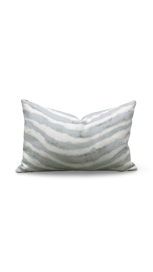 Kravet Fabric Lumbar Pillow Makai Reef 12x18" Knife Edge Cover