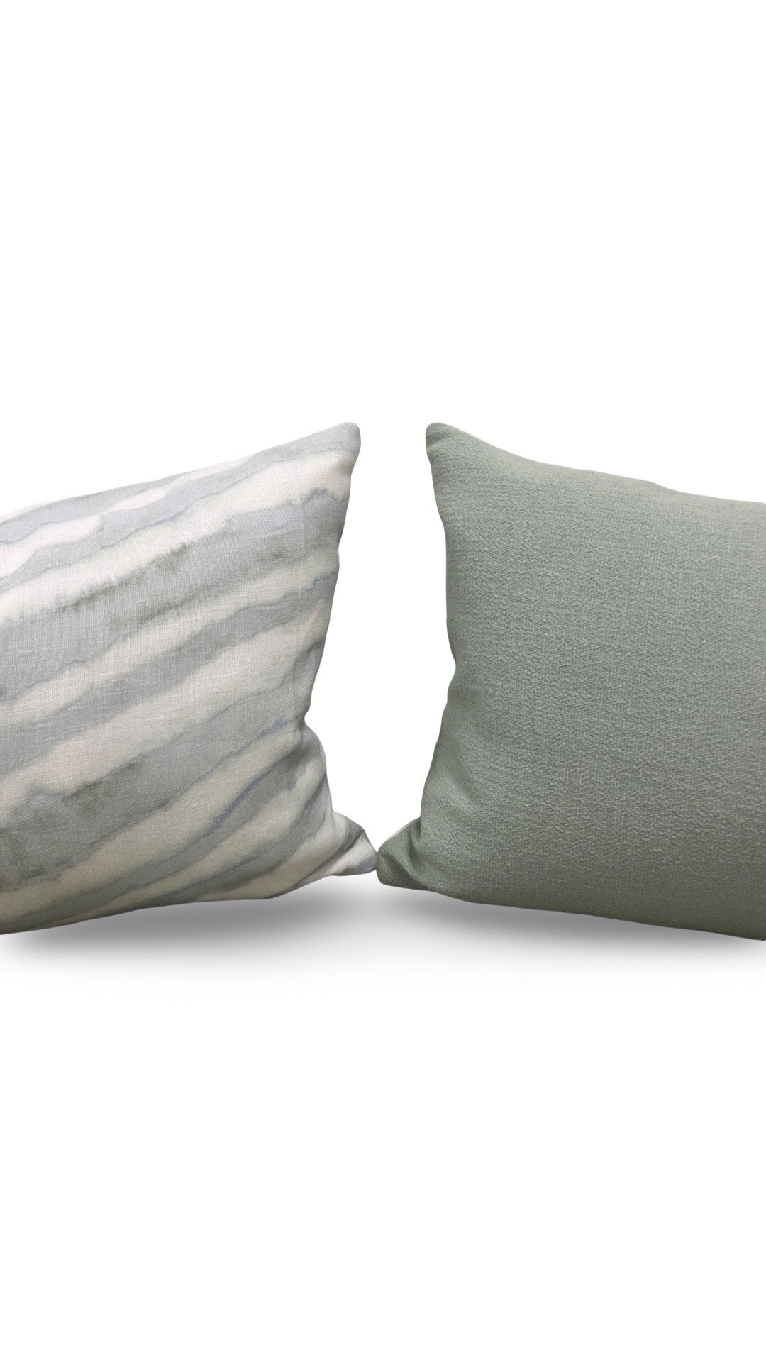 Kravet Fabric Lumbar Pillow Makai Reef 12x18" Knife Edge Cover