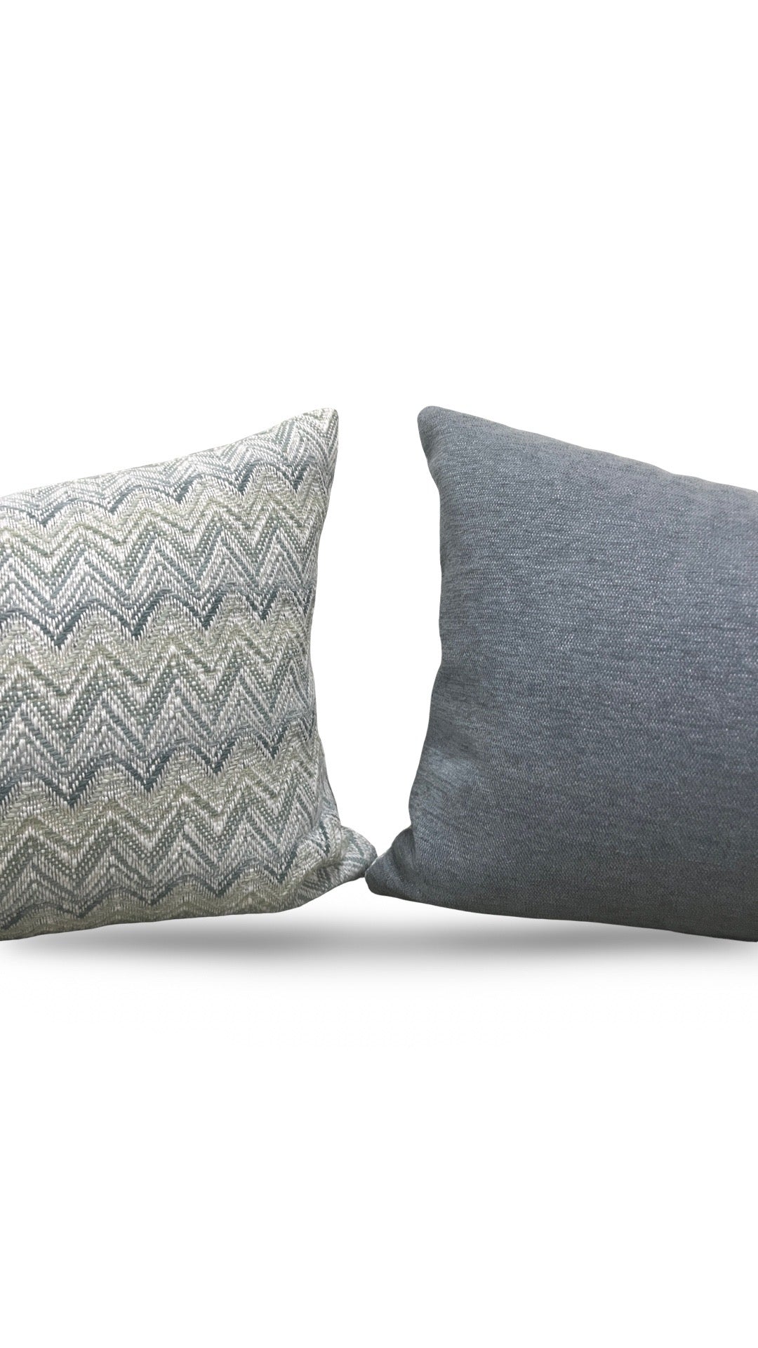 Lee Jofa Lumbar Pillow Cambrose Weave Mineral 12x18" Knife Edge Cover