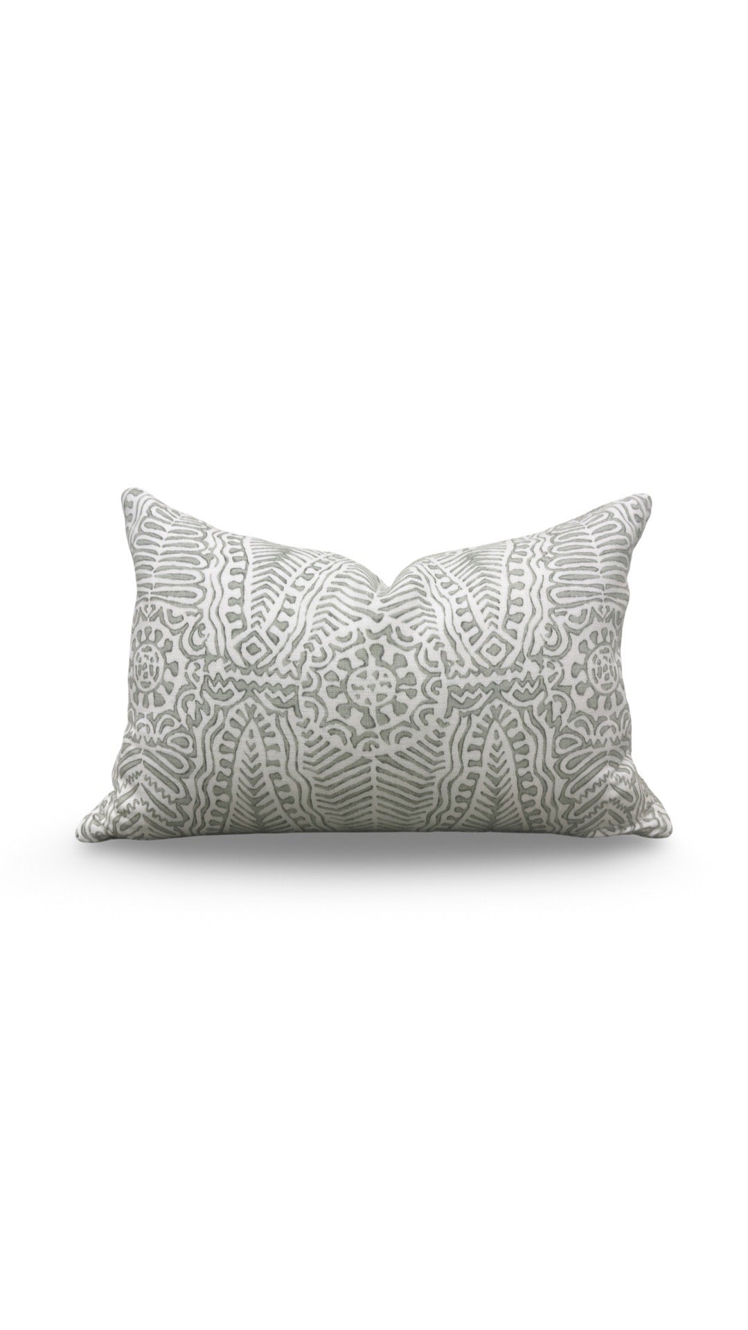 Lee Jofa Lumbar Pillow Avondale Moss 12x18" Knife Edge Cover