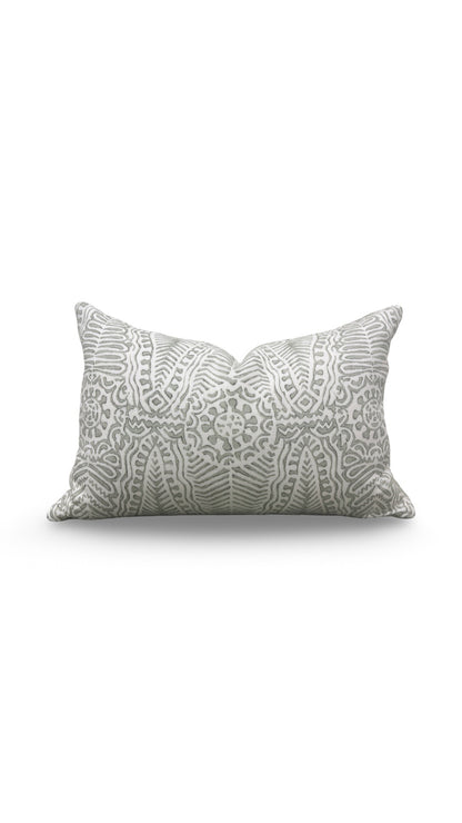 Lee Jofa Lumbar Pillow Avondale Moss 12x18" Knife Edge Cover