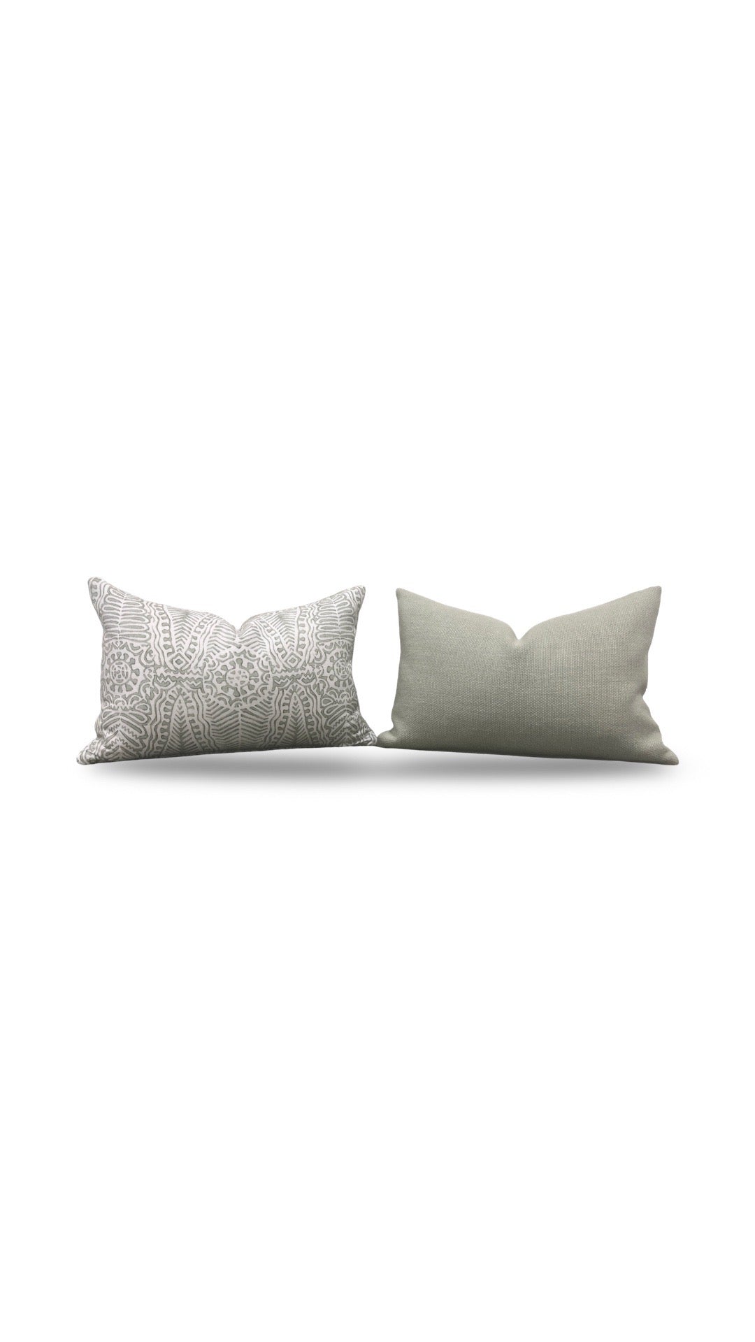 Lee Jofa Lumbar Pillow Avondale Moss 12x18" Knife Edge Cover