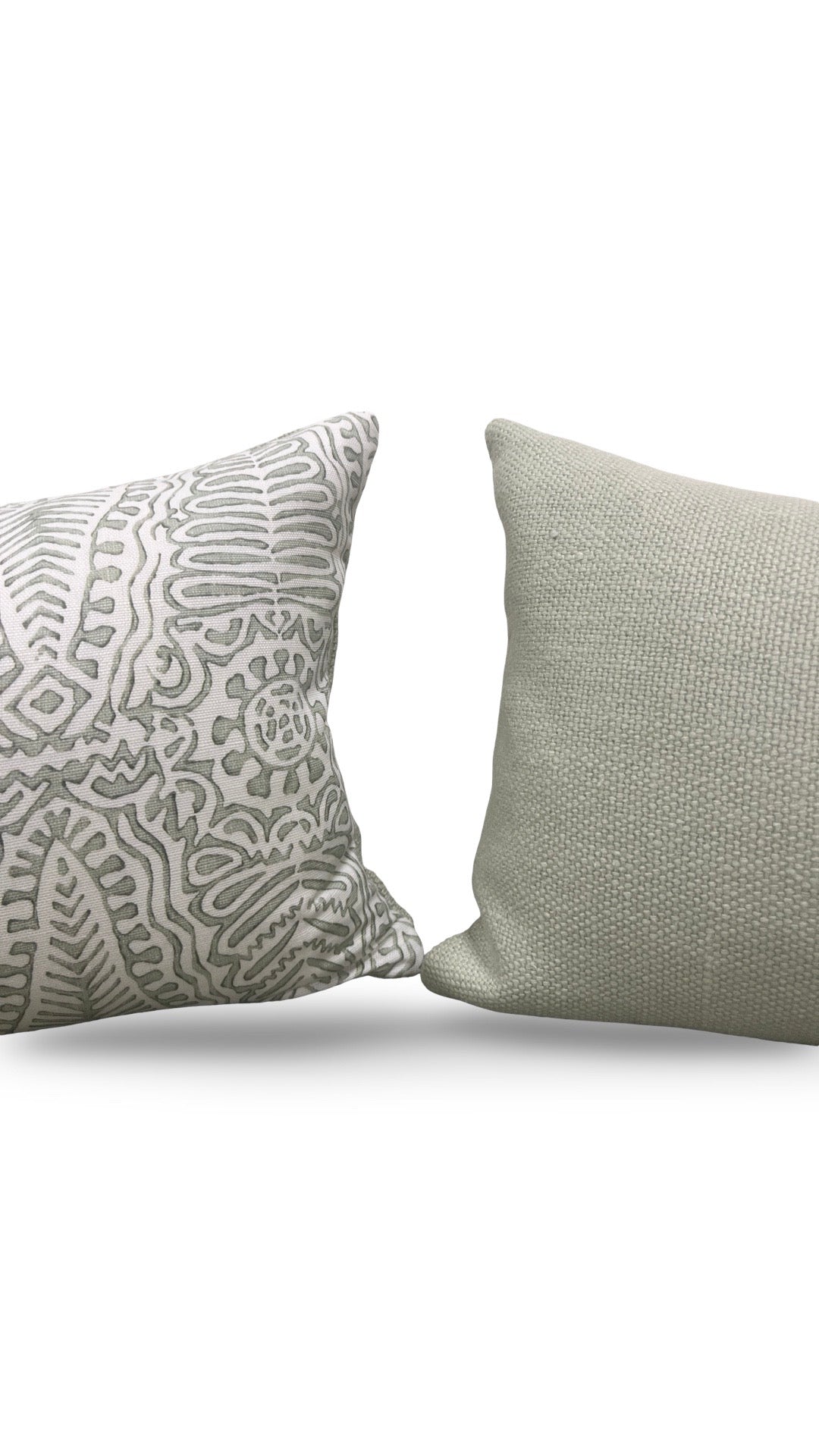 Lee Jofa Lumbar Pillow Avondale Moss 12x18" Knife Edge Cover