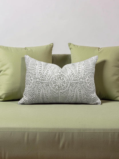 Lee Jofa Lumbar Pillow Avondale Moss 12x18" Knife Edge Cover