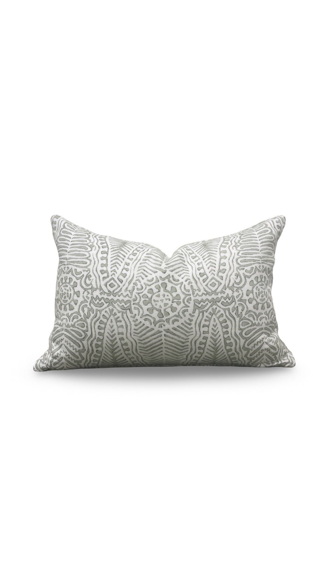 Lee Jofa Lumbar Pillow Avondale Moss 12x18" Knife Edge Cover