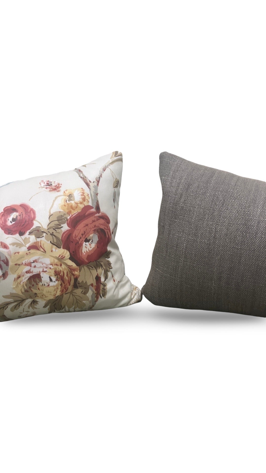 Lee Jofa Lumbar Pillow Trentham Hall Rose 12x18" Knife Edge Cover