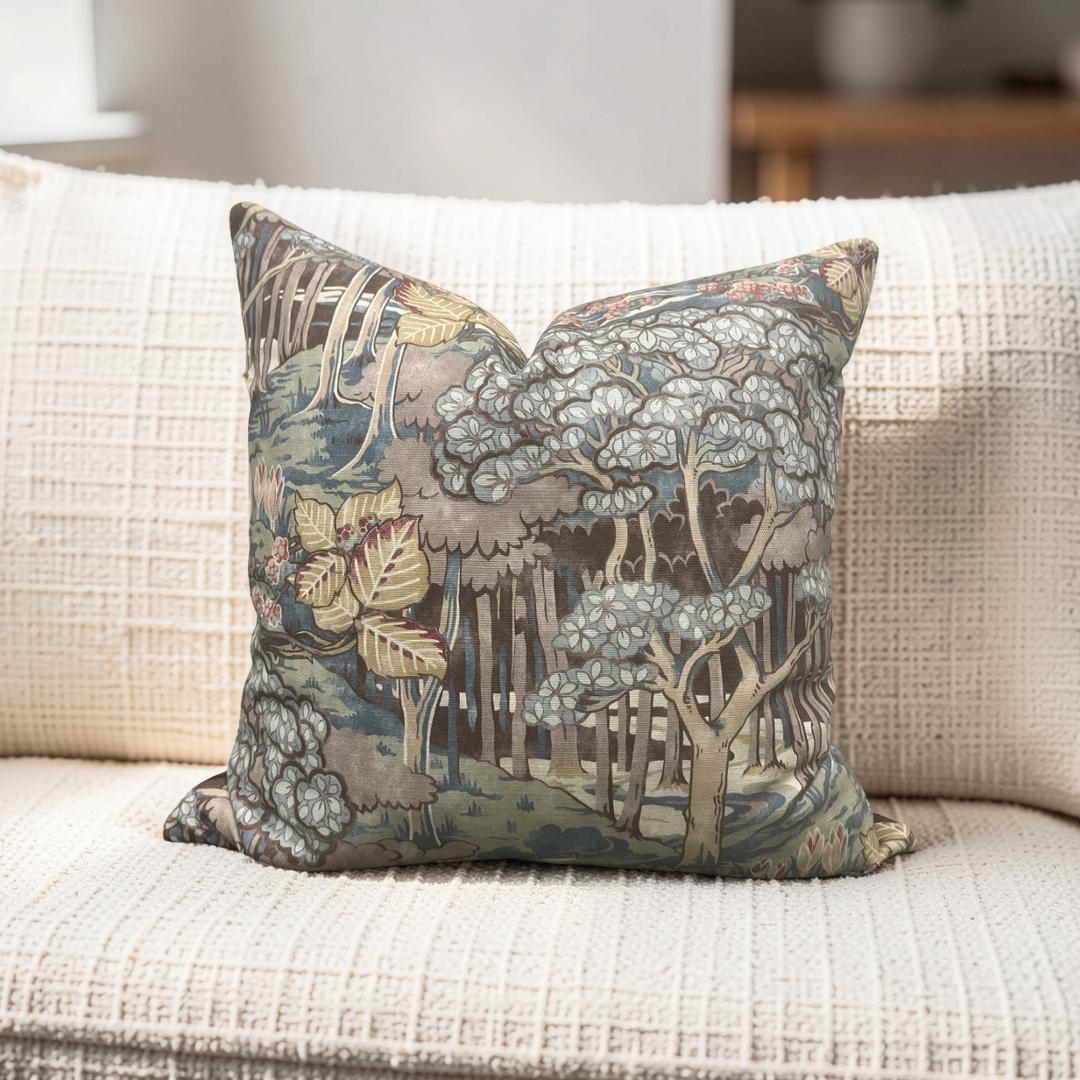 GP & J Baker Decorative Pillow Ruskin Teal 20x20" Knife Edge Cover