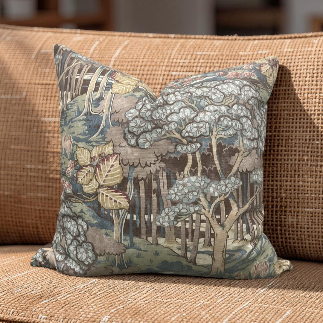 GP & J Baker Decorative Pillow Ruskin Teal 20x20" Knife Edge Cover