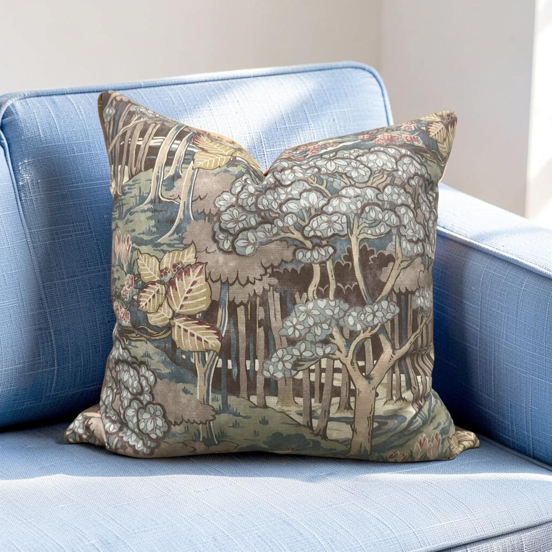 GP & J Baker Decorative Pillow Ruskin Teal 20x20" Knife Edge Cover