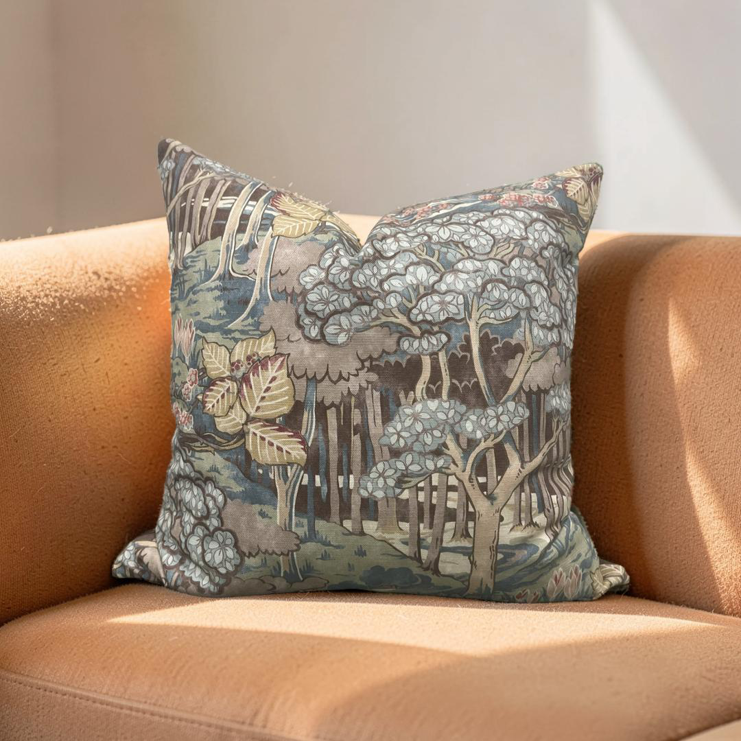 GP & J Baker Decorative Pillow Ruskin Teal 20x20" Knife Edge Cover