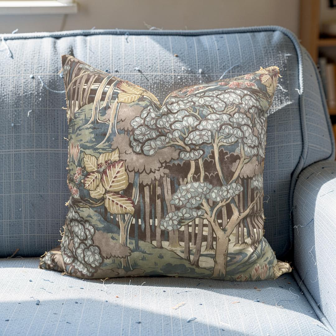 GP & J Baker Decorative Pillow Ruskin Teal 20x20" Knife Edge Cover