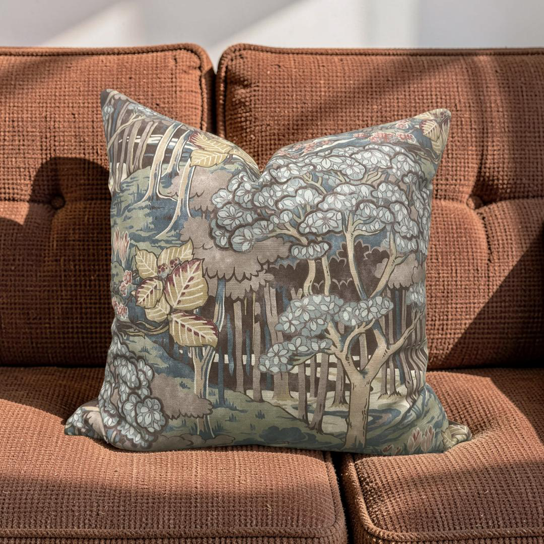 GP & J Baker Decorative Pillow Ruskin Teal 20x20" Knife Edge Cover