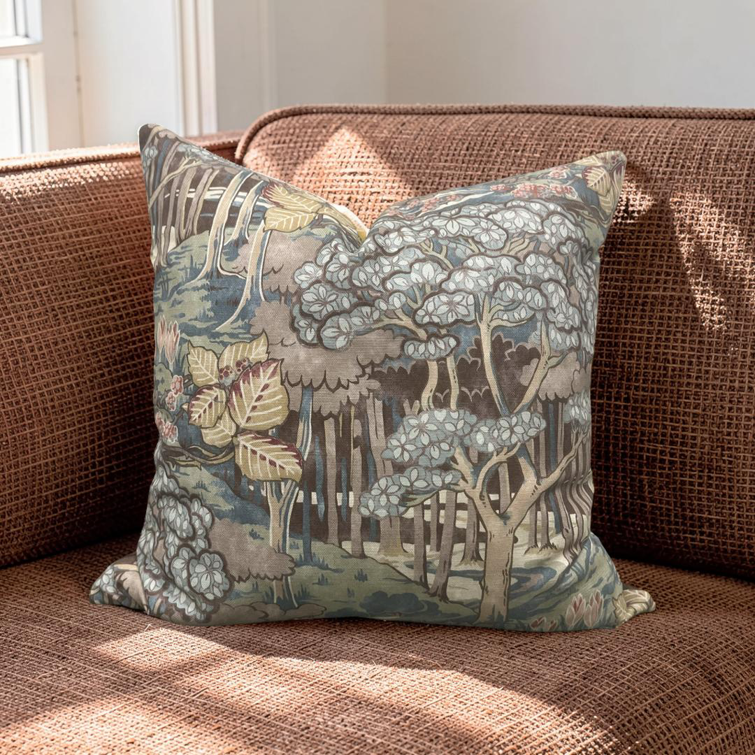 GP & J Baker Decorative Pillow Ruskin Teal 20x20" Knife Edge Cover