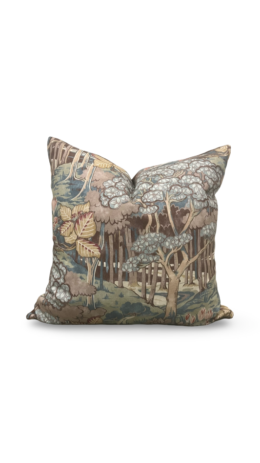 GP & J Baker Decorative Pillow Ruskin Teal 18X18" Knife Edge Cover