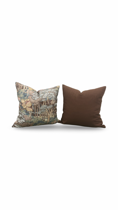 GP & J Baker Decorative Pillow Ruskin Teal 18X18" Knife Edge Cover