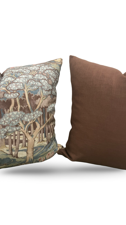 GP & J Baker Decorative Pillow Ruskin Teal 18X18" Knife Edge Cover