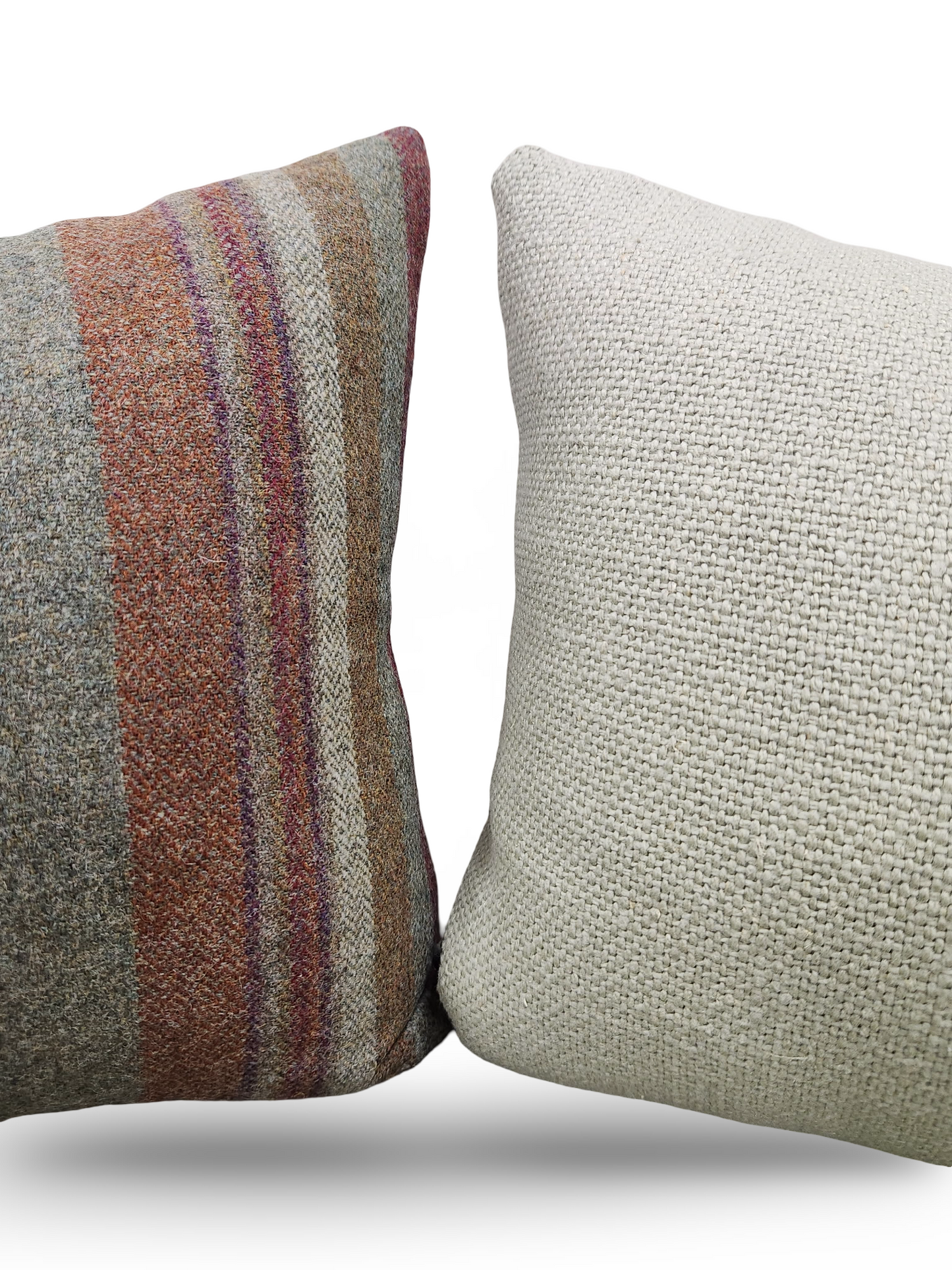 Lumbar Pillow Lindisfarne Stripe - Russet/Sage 12x18" Knife Edge Cover