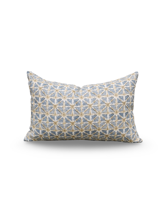 Lee Jofa Lumbar Pillow Syhvan Sky 12x18" Knife Edge Cover