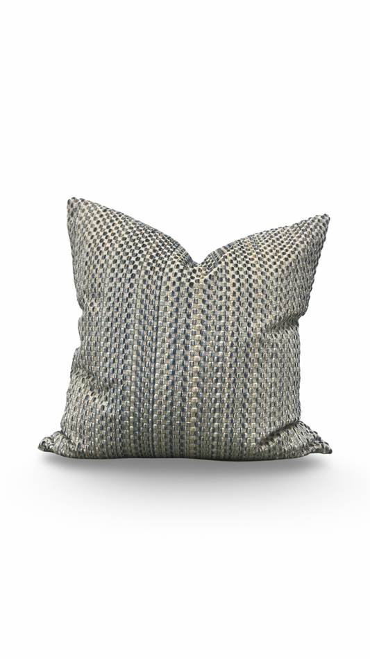 Decorative Pillow Varick Velvet River Mist 20x20" Knife Edge Cover