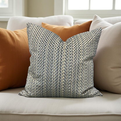 Decorative Pillow Varick Velvet River Mist 20x20" Knife Edge Cover