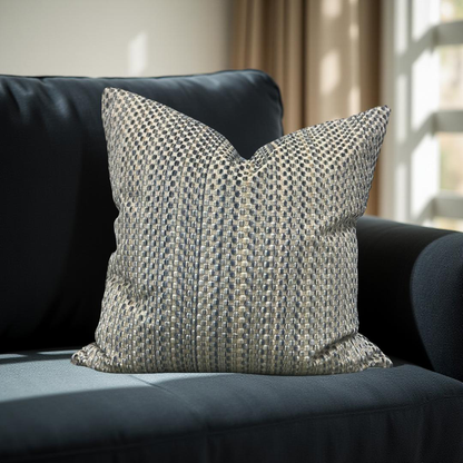 Decorative Pillow Varick Velvet River Mist 20x20" Knife Edge Cover