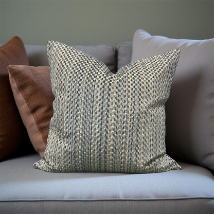 Decorative Pillow Varick Velvet River Mist 20x20" Knife Edge Cover