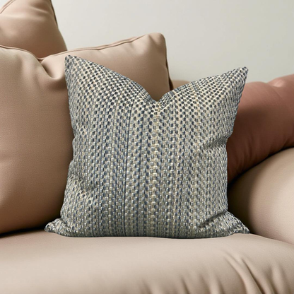 Decorative Pillow Varick Velvet River Mist 20x20" Knife Edge Cover