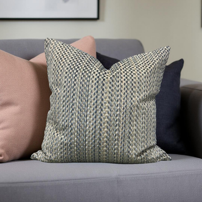 Decorative Pillow Varick Velvet River Mist 20x20" Knife Edge Cover