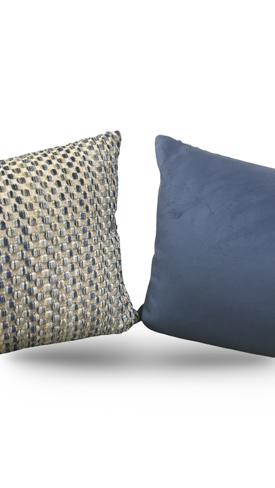 Lumbar Pillow Varick Velvet River Mist 12X18" Knife Edge Cover