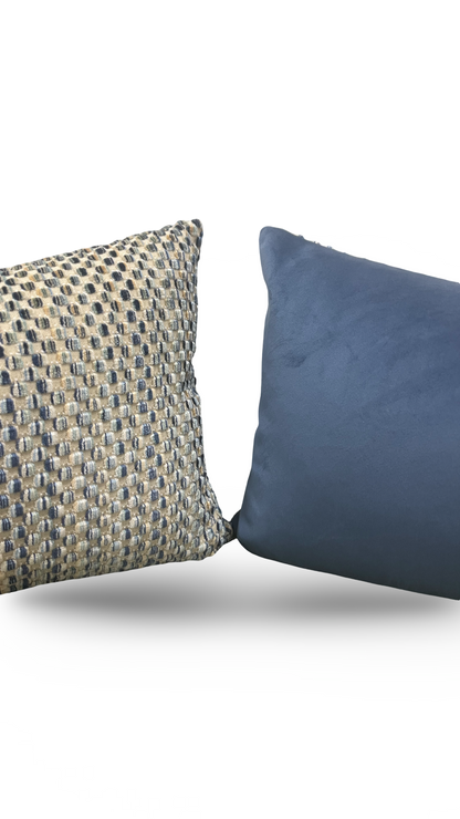 Lumbar Pillow Varick Velvet River Mist 12X18" Knife Edge Cover