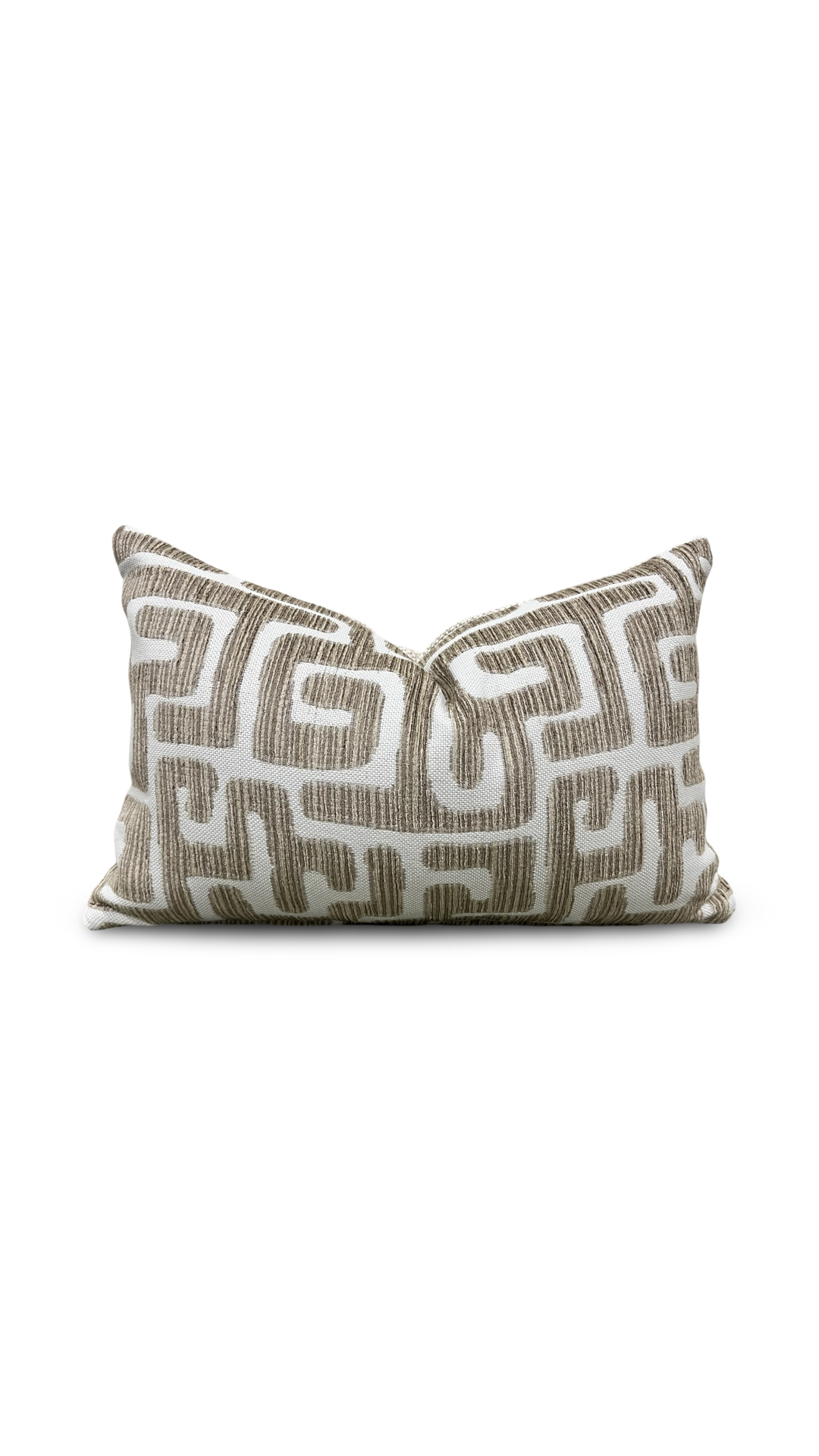 Wendell Fawn 12x18" Knife Edge Decorative Lumbar Pillow