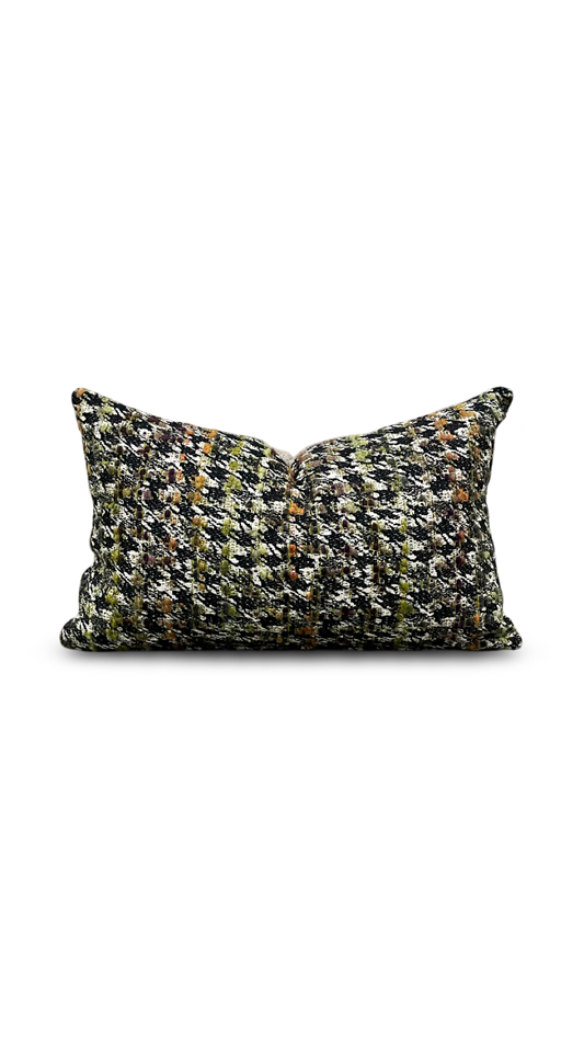 Palmer’s Ikat Autumn 12x18" Knife Edge Decorative Lumbar Pillow