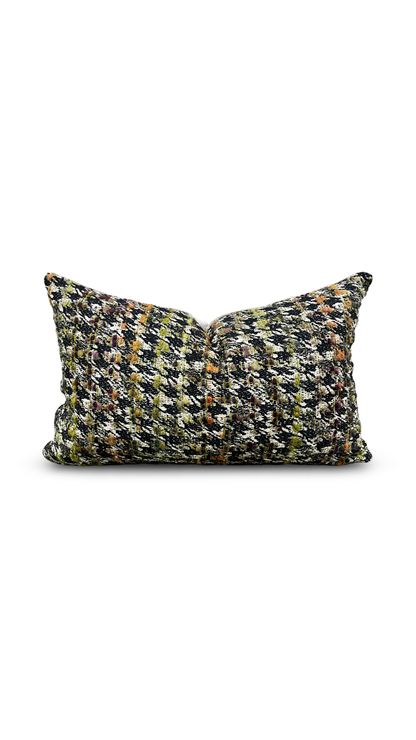 Palmer’s Ikat Autumn 12x18" Knife Edge Decorative Lumbar Pillow