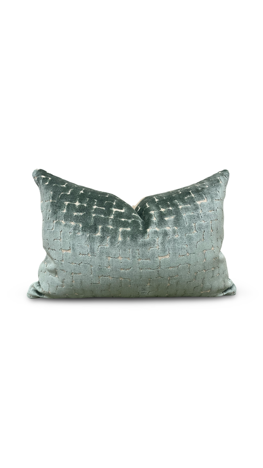 Riom Holly 12x18" Knife Edge Decorative Lumbar Pillow
