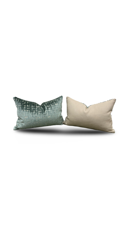 Riom Holly 12x18" Knife Edge Decorative Lumbar Pillow