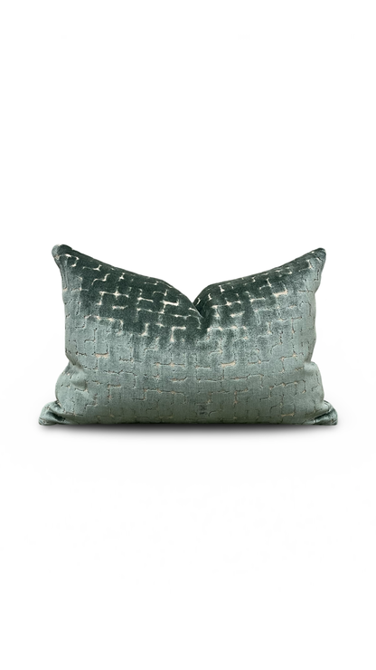 Riom Holly 12x18" Knife Edge Decorative Lumbar Pillow