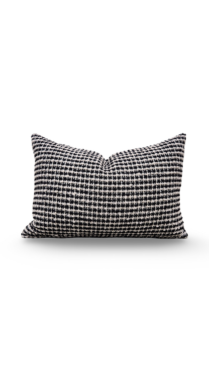 Lumbar Pillow Coco Damier 12x18" Knife Edge Cover