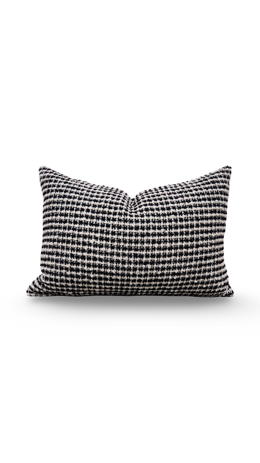 Lumbar Pillow Coco Damier 12x18" Knife Edge Cover