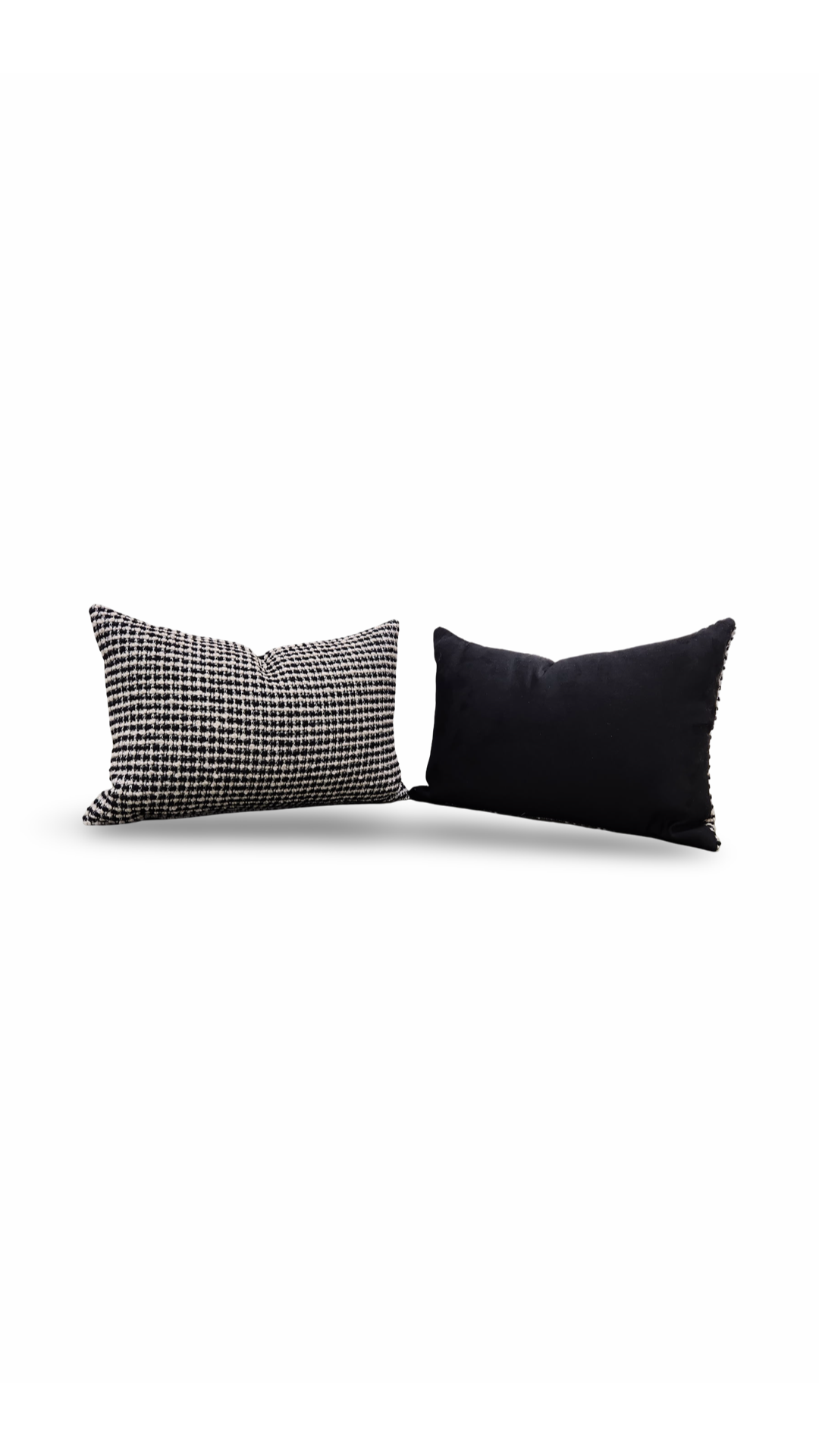 Lumbar Pillow Coco Damier 12x18" Knife Edge Cover