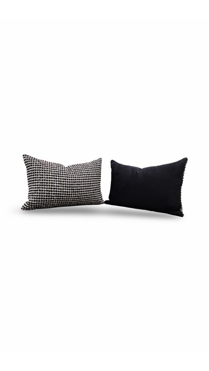 Lumbar Pillow Coco Damier 12x18" Knife Edge Cover