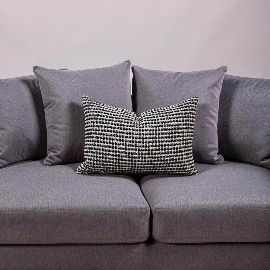Lumbar Pillow Coco Damier 12x18" Knife Edge Cover