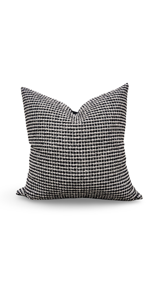 Decorative Pillow Coco Damier 22x22" Knife Edge Cover