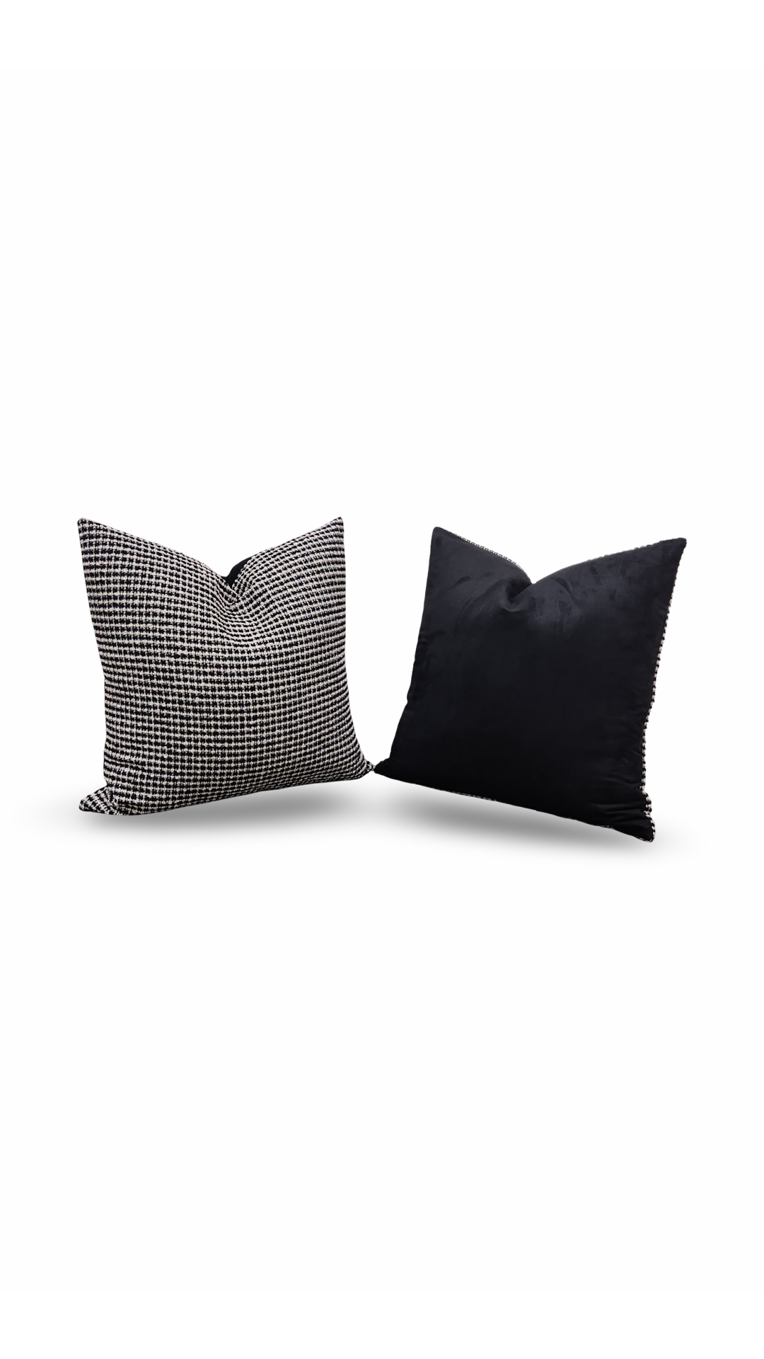 Decorative Pillow Coco Damier 22x22" Knife Edge Cover