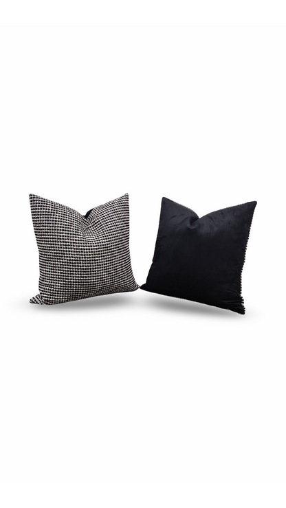 Decorative Pillow Coco Damier 22x22" Knife Edge Cover