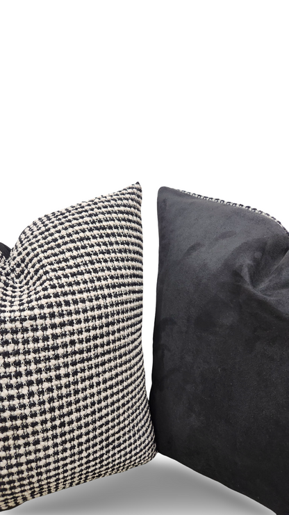 Decorative Pillow Coco Damier 22x22" Knife Edge Cover