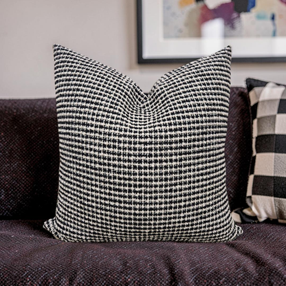 Decorative Pillow Coco Damier 22x22" Knife Edge Cover