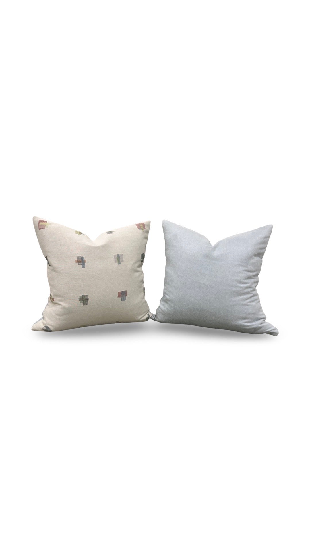 Decorative Pillow Eggshell 18x18" Knife Edge Cover